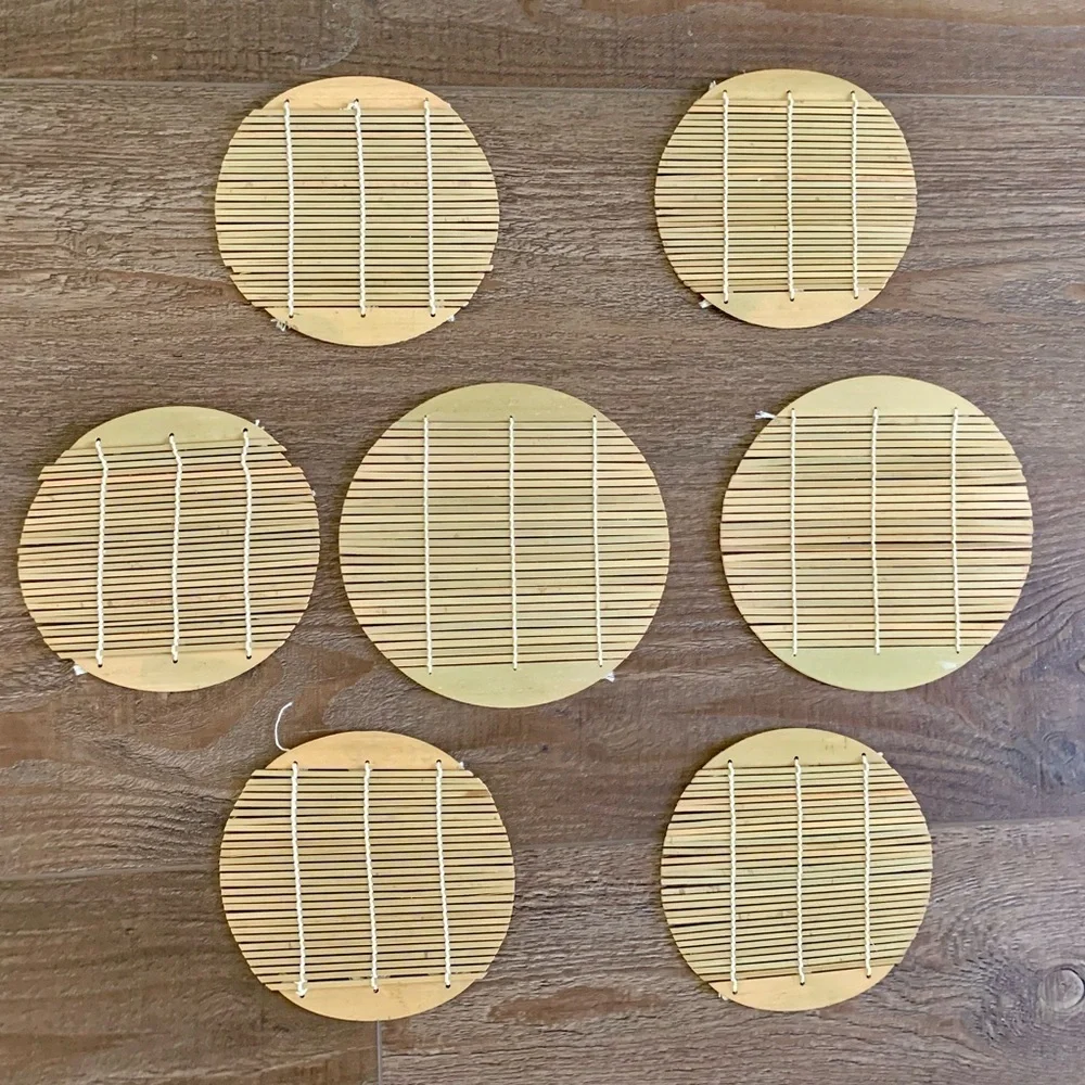 Bamboo coasters